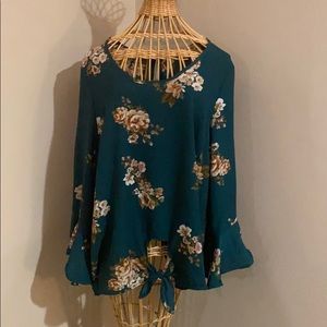 Floral Emerald Blouse